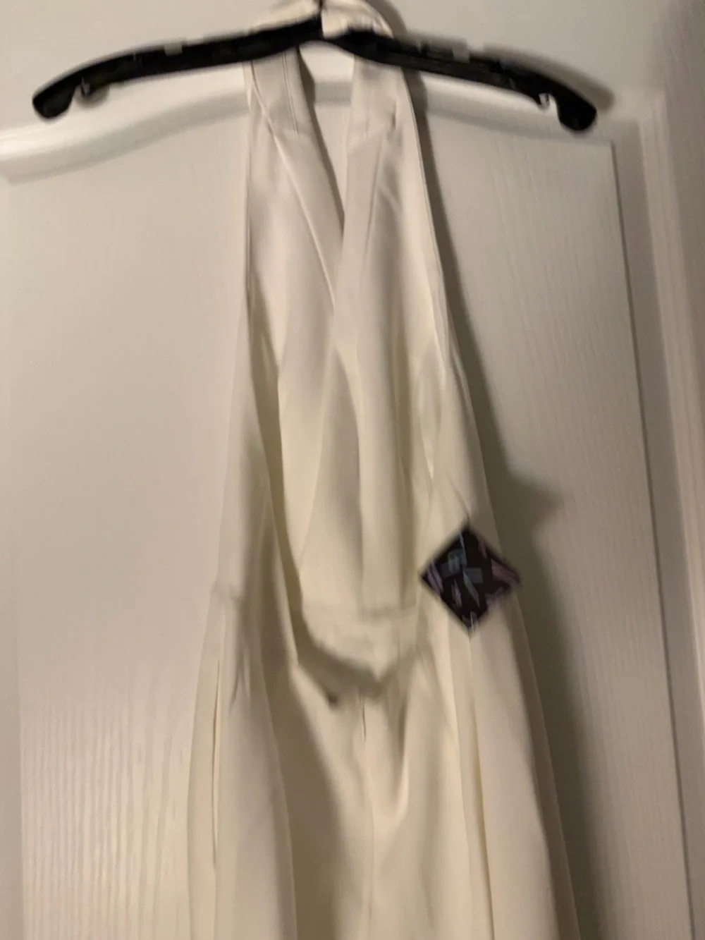 Nasty Gal White Halter Jumpsuit. - Picture 6 of 8